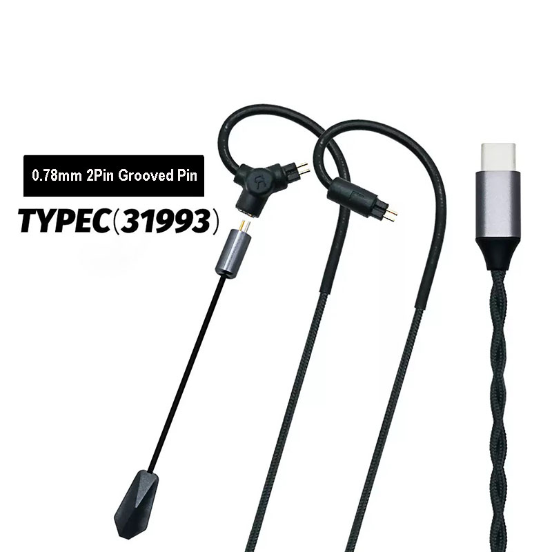 Usb C Earphone - Кабель для игровых наушников 0.78 QDC