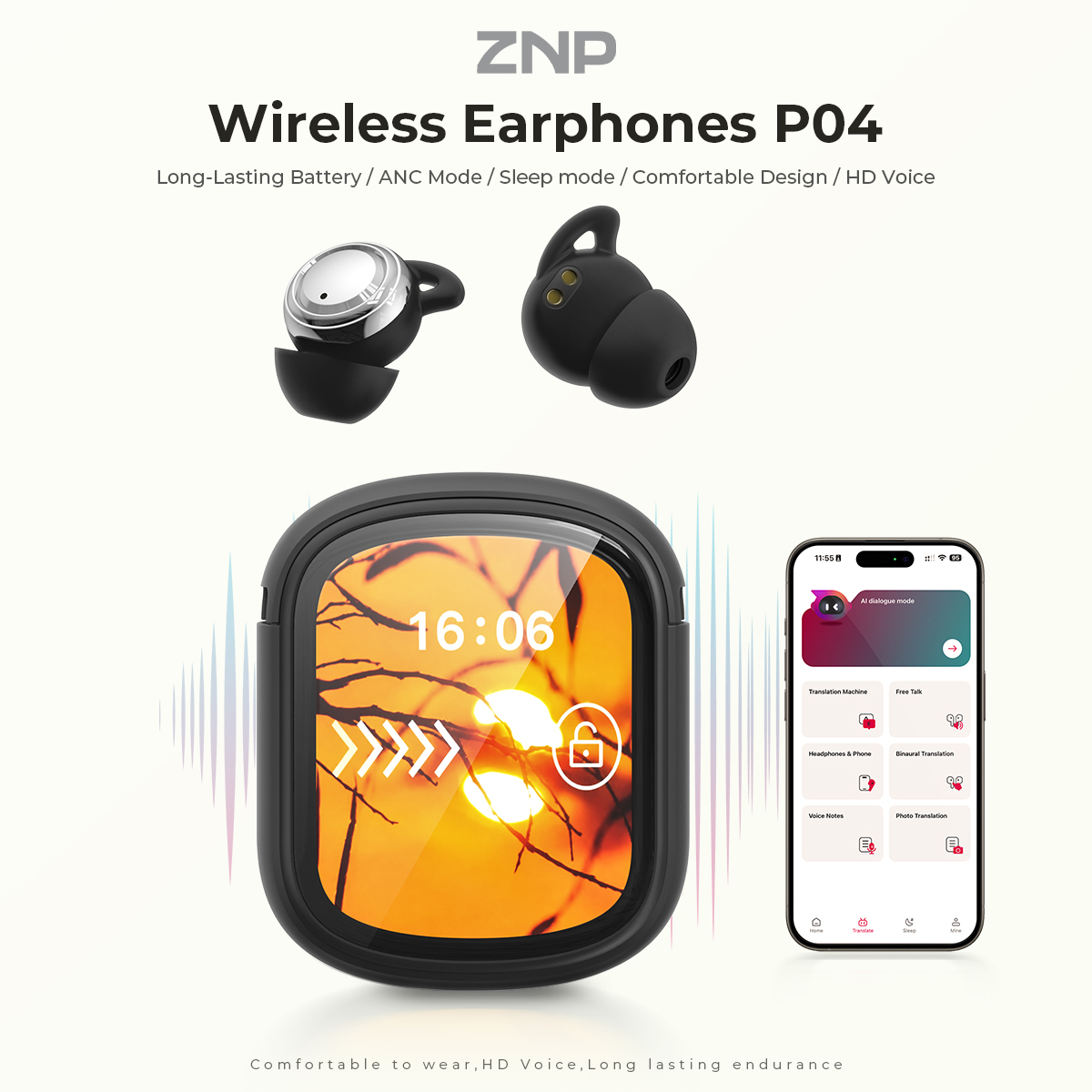 Наушники ZNP P04 для сна с акт – обзор и цена Usb C Earphone